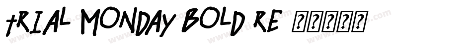 TRIAL Monday Bold Re字体转换